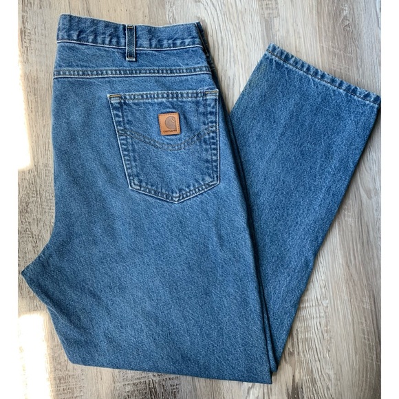 Carhartt : traditional fit work distressed jeans - Picture 1 of 12